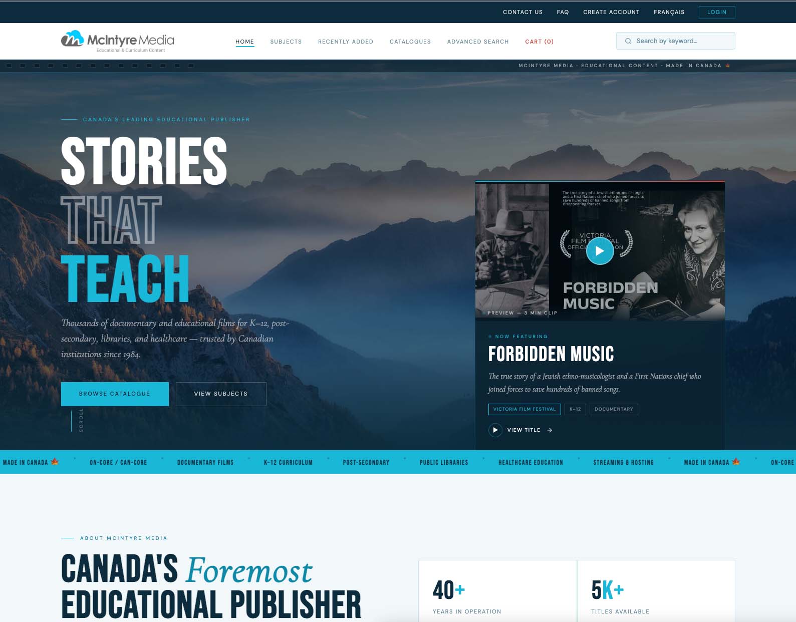 McIntyre Media streaming platform